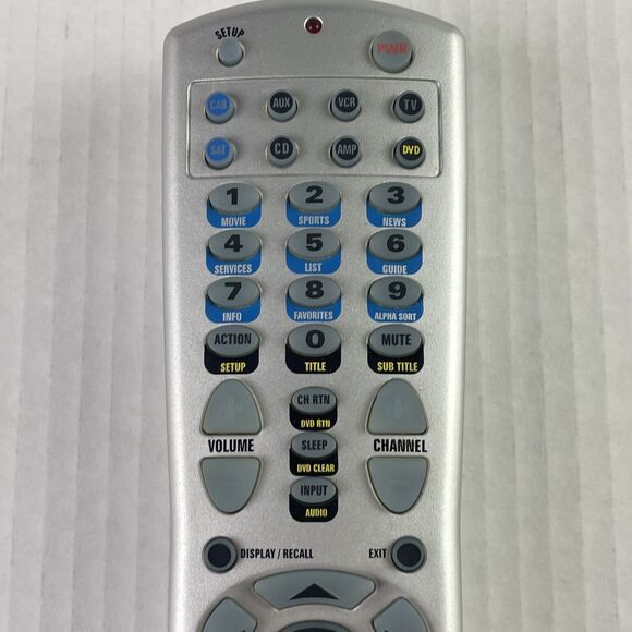 Toshiba Remote Control REM48TVA For TV Silver 8-Device Universal Replacement - Picture 3 of 12